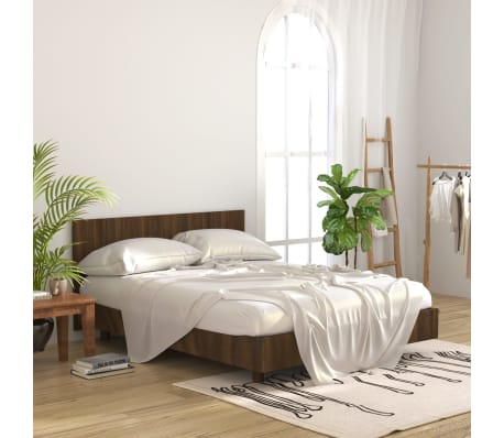 vidaXL T&ecirc;te de lit Ch&ecirc;ne marron 160x1,5x80 cm Bois d'ing&eacute;nierie