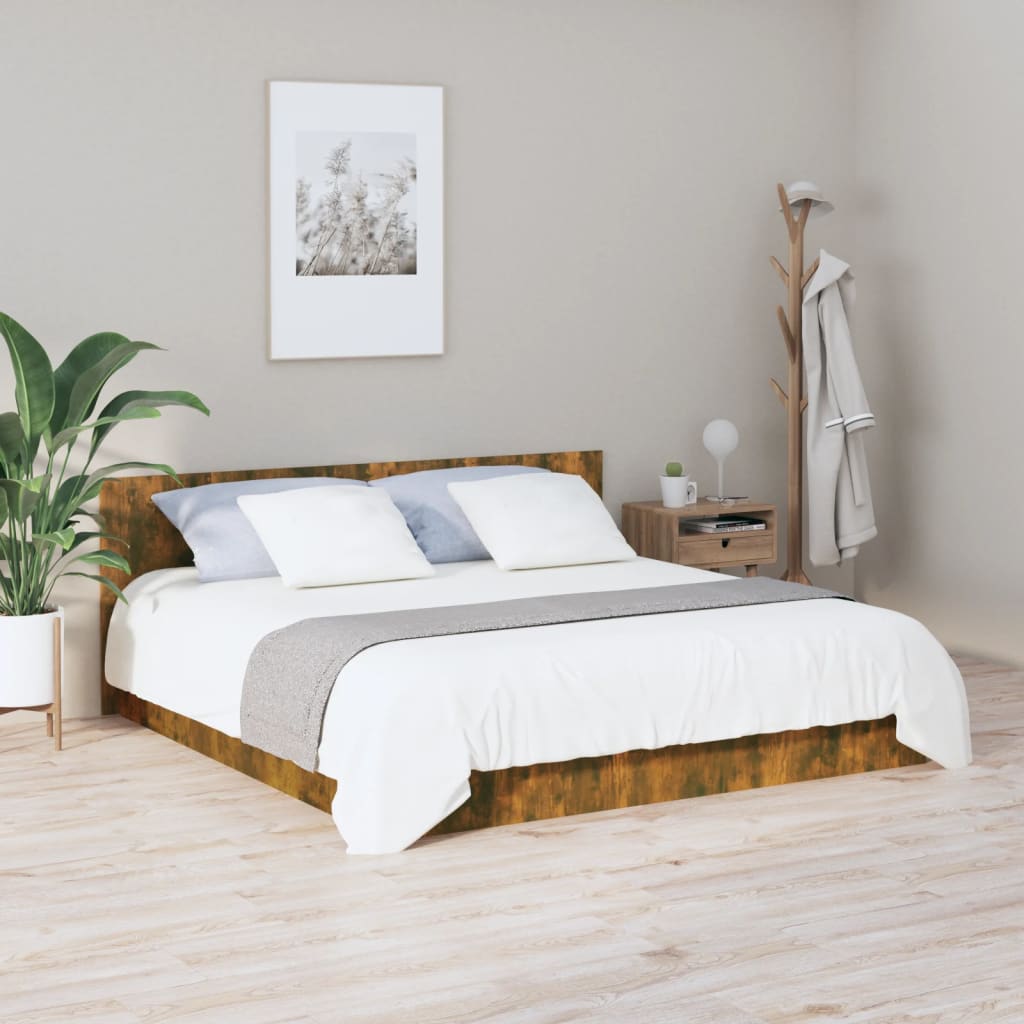 

vidaXL Hoofdbord 200x1,5x80 cm bewerkt hout gerookt eikenkleurig