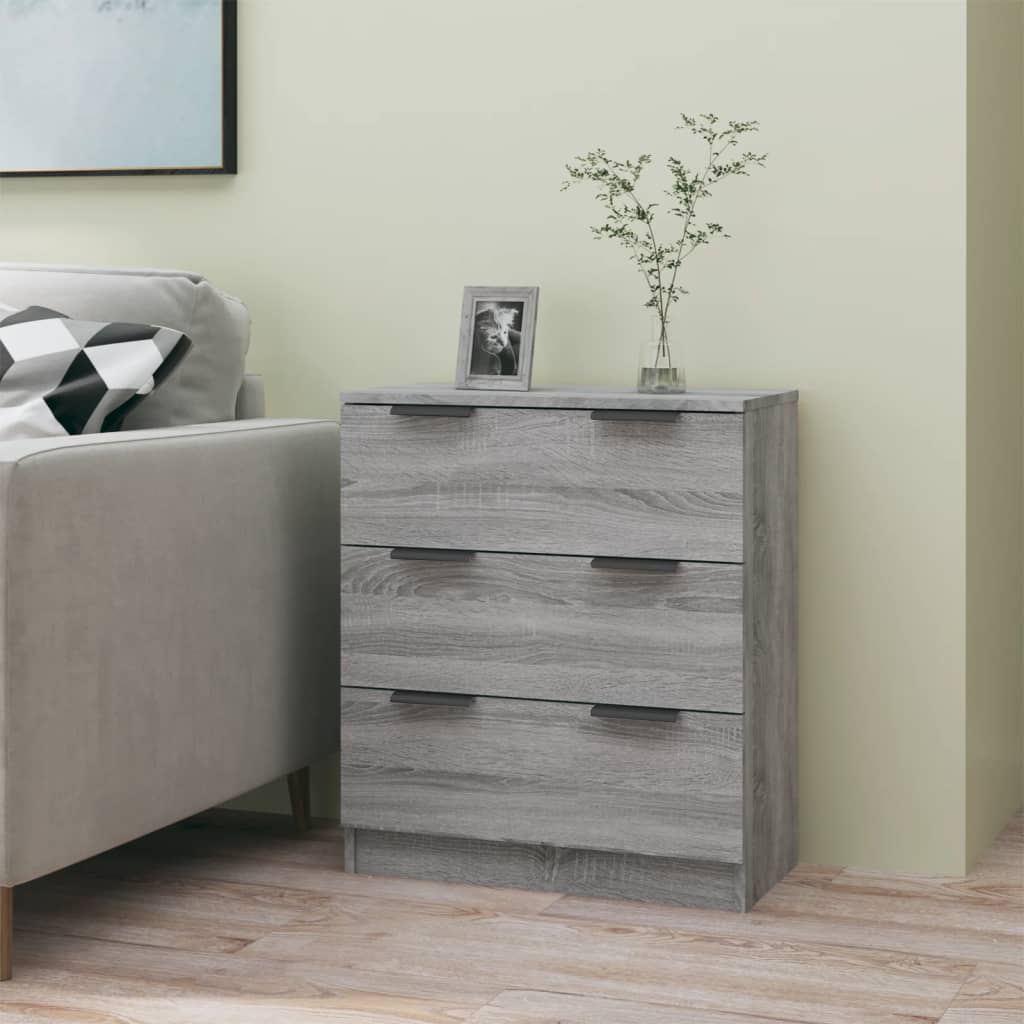 vidaXL Komoda, szary db sonoma, 60x30x70 cm, materia drewnopochodny