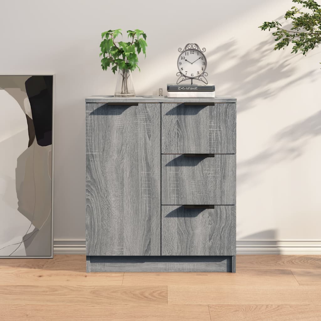 vidaXL Sideboard Grau Sonoma 60x30x70 cm Holzwerkstoff