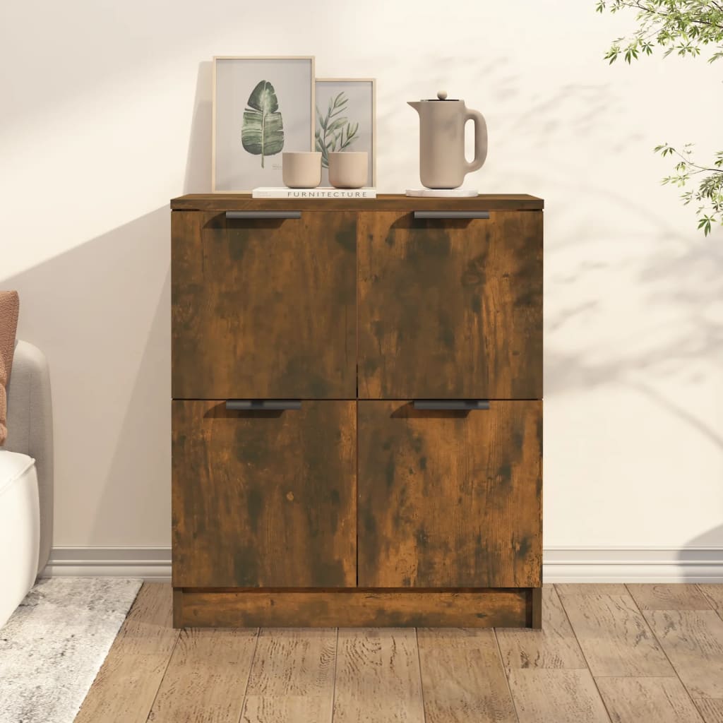 vidaXL Sideboard Räuchereiche 60x30x70 cm Holzwerkstoff