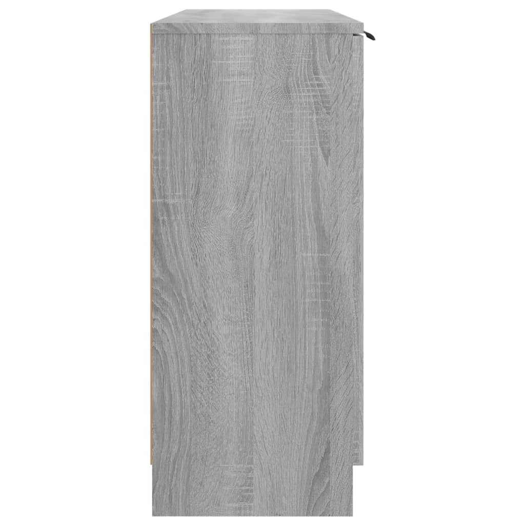 Příborník šedý sonoma 90,5 x 30 x 70 cm kompozitní dřevo