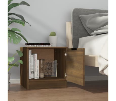 vidaXL Comodino Rovere Marrone 40x39x40 cm
