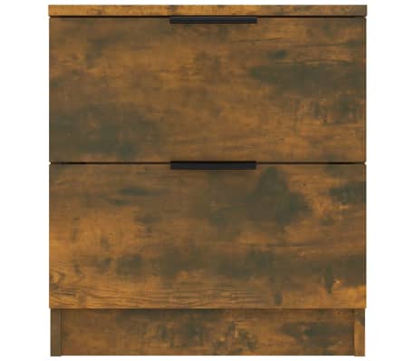 vidaXL Bedside Cabinet Smoked Oak Engineered Wood