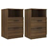 vidaXL &Ouml;&ouml;kapid 2 tk Pruun tamm Medium Engineered wood