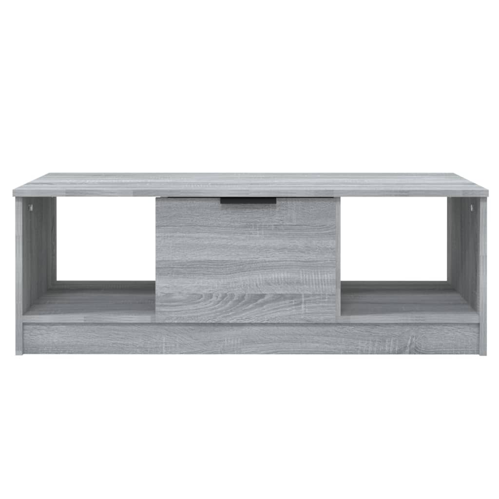 

vidaXL Salontafel 102x50x36 cm bewerkt hout grijs sonoma eikenkleurig