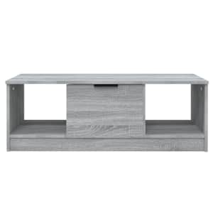 Konferenční stolek šedý sonoma 102x50x36 cm kompozitní dřevo - obrázek 3
