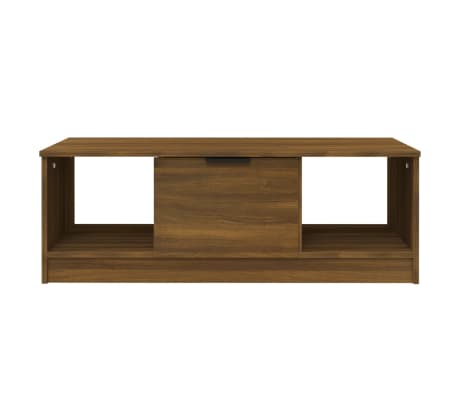 vidaXL Couchtisch Braun Eichen-Optik 102x50x36 cm Holzwerkstoff