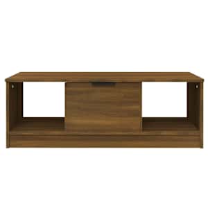 vidaXL Couchtisch Braun Eichen-Optik 102x50x36 cm Holzwerkstoff