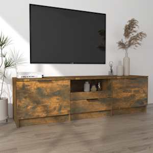 TV skříňka kouřový dub 140 x 35 x 40 cm kompozitní dřevo - obrázek 3