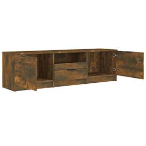 TV skříňka kouřový dub 140 x 35 x 40 cm kompozitní dřevo - obrázek 5