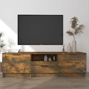 TV skříňka kouřový dub 140 x 35 x 40 cm kompozitní dřevo - obrázek 1
