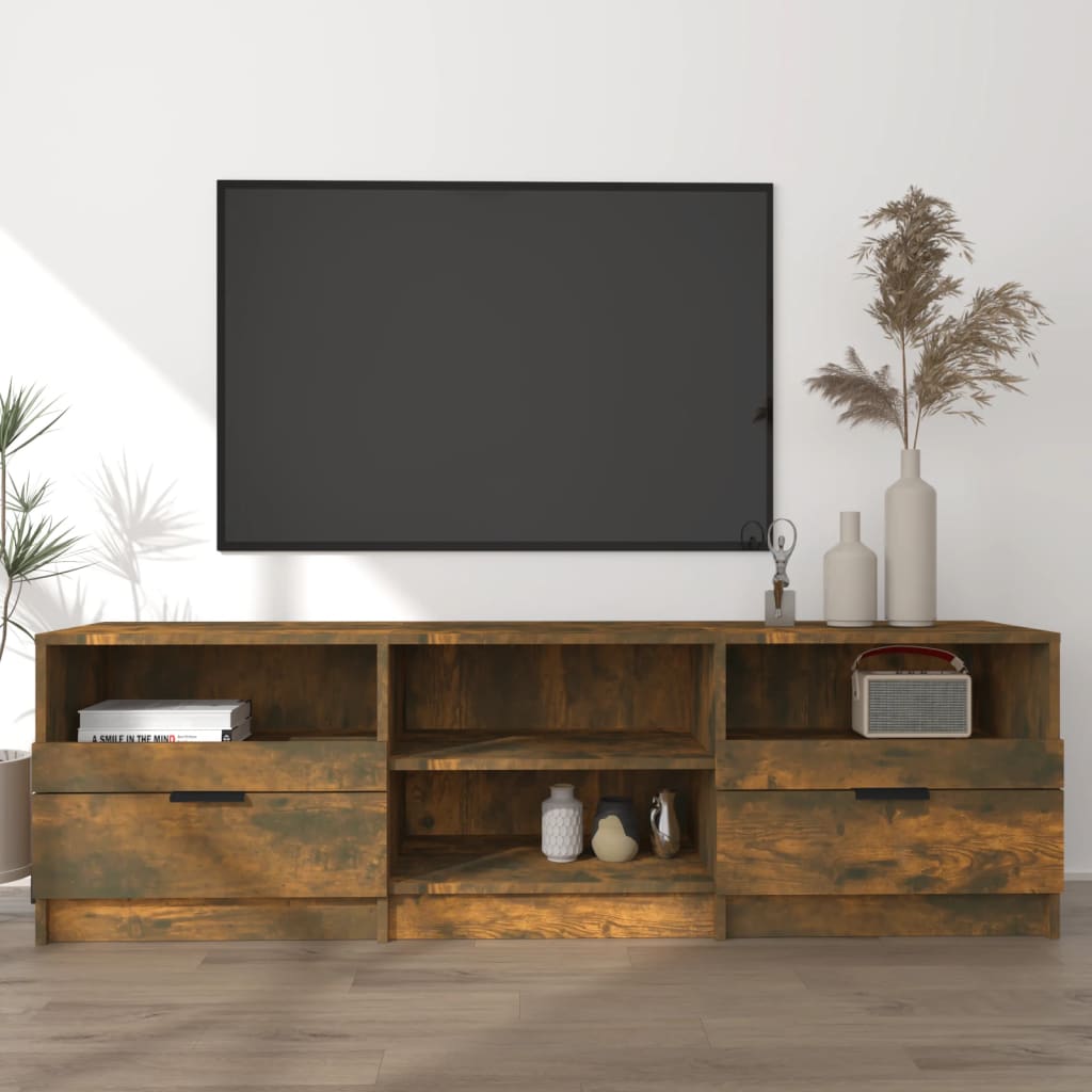 vidaXL TV-Schrank Räuchereiche 150x33,5x45 cm Holzwerkstoff