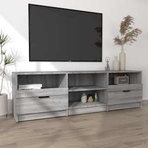 TV skříňka šedá sonoma 150 x 33,5 x 45 cm kompozitní dřevo - obrázek 3