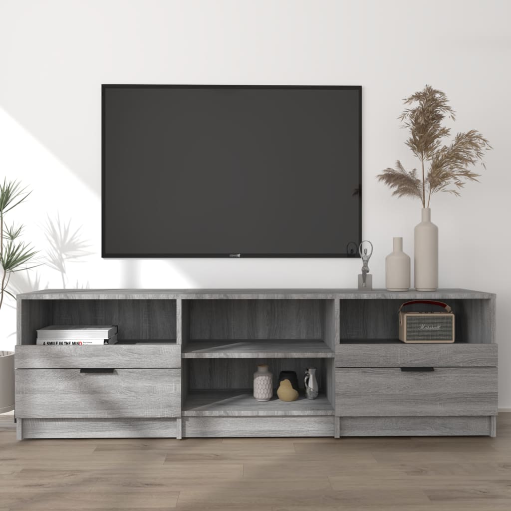 TV-Schrank Grau Sonoma 150×33,5×45 cm Holzwerkstoff