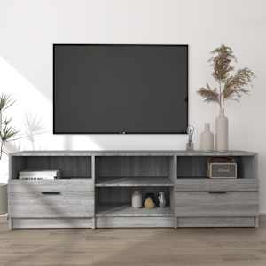 TV skříňka šedá sonoma 150 x 33,5 x 45 cm kompozitní dřevo - obrázek 1