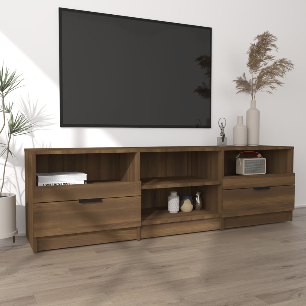 

vidaXL Tv-meubel 150x33,5x45 cm bewerkt hout bruineikenkleurig