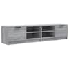 vidaXL telerikapid 2 tk, hall Sonoma tamm, 80x35x36,5 cm, tehispuit