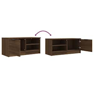 TV skříňka hnědý dub 80 x 35 x 36,5 cm kompozitní dřevo - obrázek 8