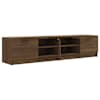 vidaXL telerikapid 2 tk, pruun tamm, 80 x 35 x 36,5 cm, tehispuit