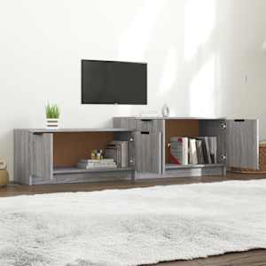 vidaXL TV Cabinet Grey Sonoma 158.5x36x45 cm Engineered Wood