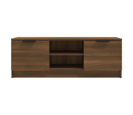 vidaXL TV Cabinet Brown Oak 102x35x36.5 cm Engineered Wood