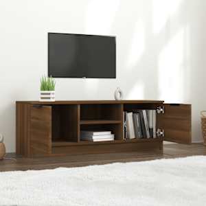 TV skříňka hnědý dub 102 x 35 x 36,5 cm kompozitní dřevo - obrázek 6