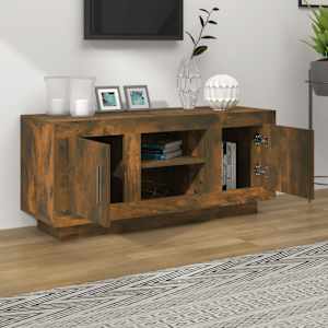 TV skříňka kouřový dub 102 x 35 x 45 cm kompozitní dřevo - obrázek 3