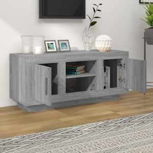 TV skříňka šedá sonoma 102 x 35 x 45 cm kompozitní dřevo - obrázek 3