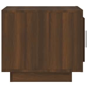 Konferenční stolek hnědý dub 51 x 50 x 45 cm kompozitní dřevo - obrázek 6
