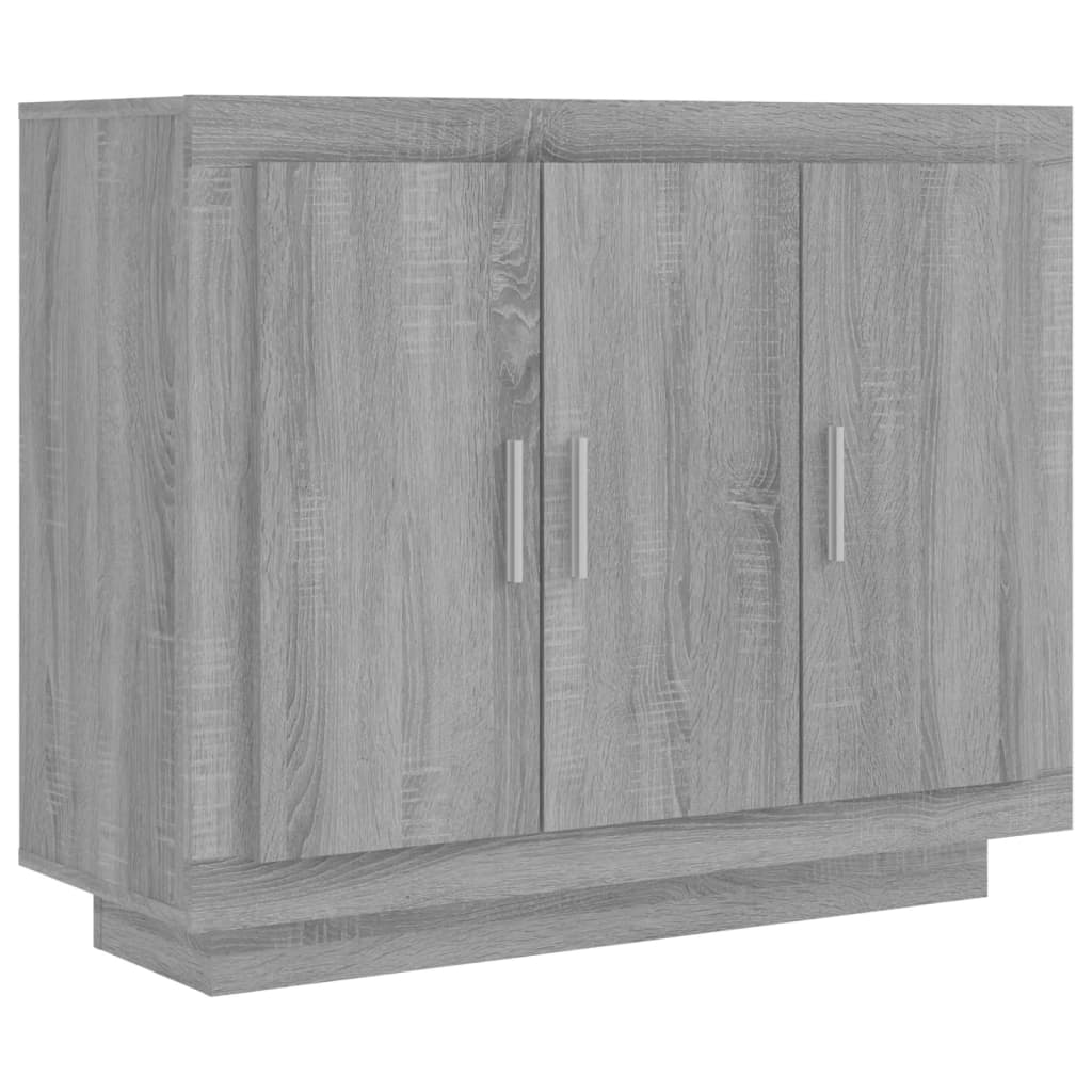 Příborník šedý sonoma 92 x 35 x 75 cm kompozitní dřevo