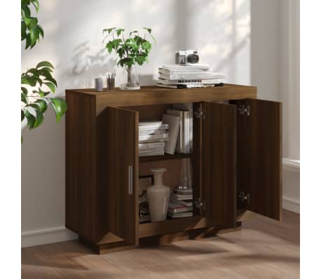 vidaXL Sideboard Brown Oak 92x35x75 cm Engineered Wood