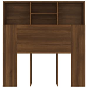 Čelo postele s úložným prostorem hnědý dub 100x19x103,5 cm - obrázek 4