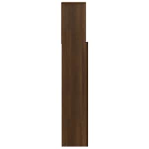 Čelo postele s úložným prostorem hnědý dub 100x19x103,5 cm - obrázek 5