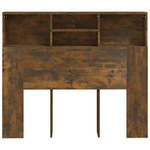 Čelo postele s úložným prostorem kouřový dub 120x19x103,5 cm - obrázek 5