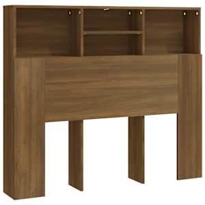 Čelo postele s úložným prostorem hnědý dub 120x19x103,5 cm - obrázek 2