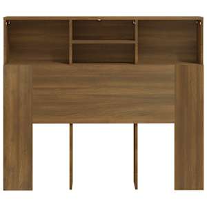 Čelo postele s úložným prostorem hnědý dub 120x19x103,5 cm - obrázek 5