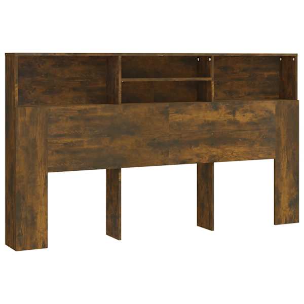 vidaXL voodipeatsi kapp, suitsutatud tamm, 180 x 19 x 103,5 cm