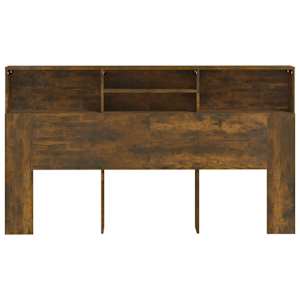 Čelo postele s úložným prostorem kouřový dub 180x19x103,5 cm - obrázek 3