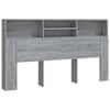 vidaXL voodipeatsi kapp, hall Sonoma tamm, 180 x 19 x 103,5 cm