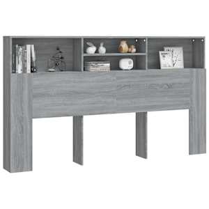 Čelo postele s úložným prostorem šedé sonoma 180x19x103,5 cm - obrázek 5