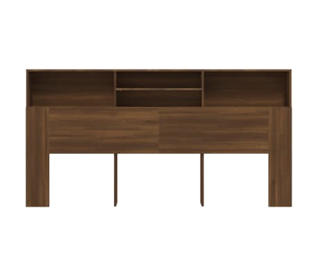 vidaXL Hoofdbordkast 200x19x103,5 cm bruin eikenkleur