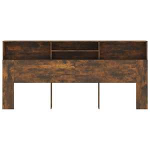 Čelo postele s úložným prostorem kouřový dub 200x19x103,5 cm - obrázek 3