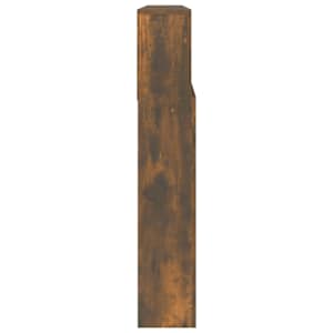 Čelo postele s úložným prostorem kouřový dub 200x19x103,5 cm - obrázek 4