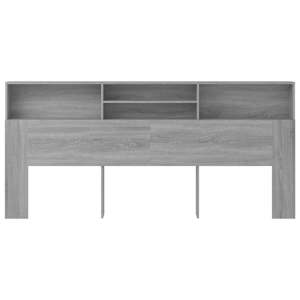 Čelo postele s úložným prostorem šedá sonoma 200 x 19 x 103,5cm - obrázek 3