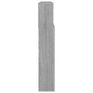 Čelo postele s úložným prostorem šedá sonoma 200 x 19 x 103,5cm - obrázek 4