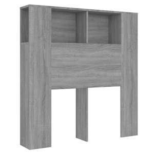 Čelo postele s úložným prostorem šedé sonoma 100x18,5x102,5 cm - obrázek 2