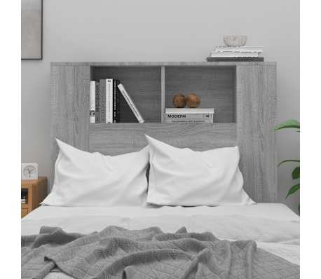 vidaXL Uzglavlje s ormarićem boja hrasta sonome 100 x 18,5 x 102,5 cm