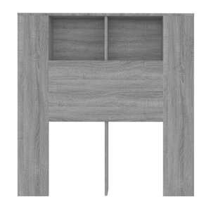 Čelo postele s úložným prostorem šedé sonoma 100x18,5x102,5 cm - obrázek 4
