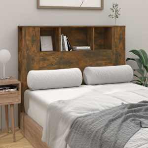 Čelo postele s úložným prostorem kouřový dub 120x18,5x102,5 cm - obrázek 3